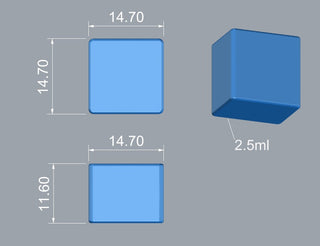 2.5mL Cube Gummy Mold